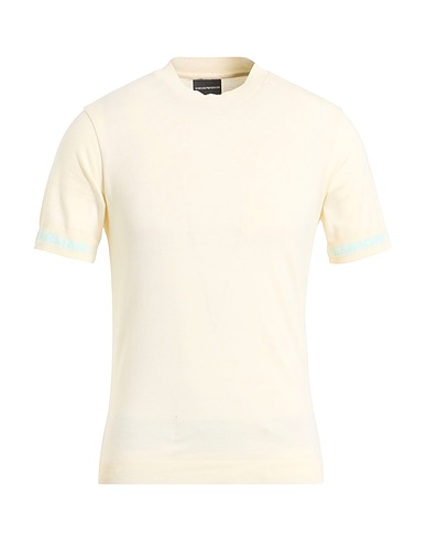 EMPORIO ARMANI Jumper Cream 100% Cotton