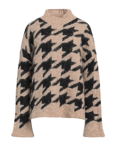 ALESSIA SANTI Turtleneck Beige 52% Alpaca wool, 38% Wool, 8% Polyamide, 2% Viscose