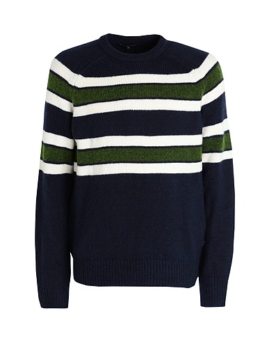 MICHAEL KORS MENS Jumper Navy blue 50% Polyester, 25% Merino Wool, 25% Acrylic
