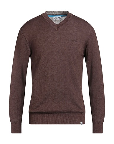 JOHNNY LAMBS Pullover Cioccolato 100% Lana