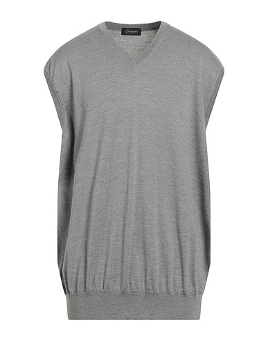 DRUMOHR Jumper Grey 100% Merino Wool