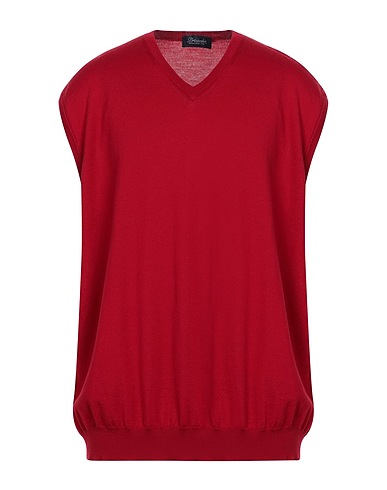 DRUMOHR Sleeveless sweater Red 100% Merino Wool