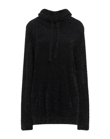 DIANA GALLESI Polo neck Black 91% Polyamide, 6% Polyester, 3% Metallic fiber