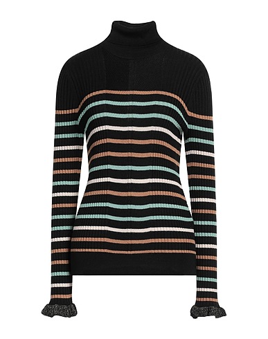 LIU •JO Polo neck Black 50% Acrylic, 50% Wool