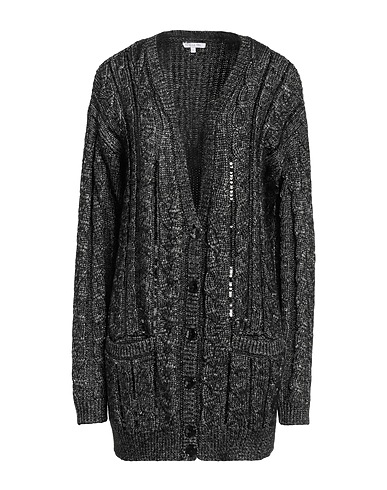 PATRIZIA PEPE Cardigan Black 54% Polyester, 46% Acrylic, Polyamide