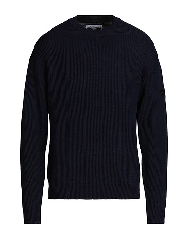 JACK & JONES Jumper Navy blue 49% Acrylic, 26% Polyester, 25% Cotton