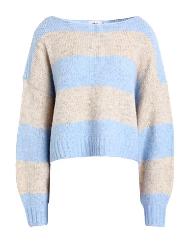 ONLY Pullover Azzurro 50% Poliestere riciclato, 27% Poliestere, 20% Acrilico, 3% Nylon