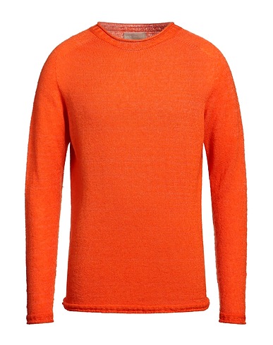 120% LINO Jumper Orange 34% Mohair wool, 20% Polyamide, 17% Linen, 15% Cashmere, 14% Wool