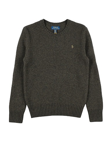 POLO RALPH LAUREN Pull en cachemire Elbow-Patch Wool-Cashmere Sweater
 Vert militaire 100% Cachemire