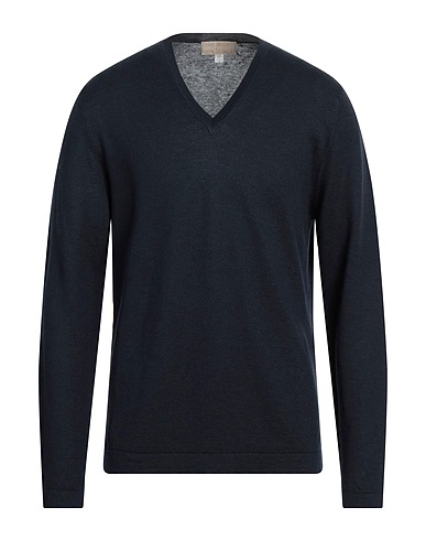 120% LINO Jumper Navy blue 53% Linen, 47% Cashmere