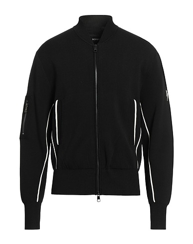 NEIL BARRETT Cardigan Black 68% Viscose, 31% Polyamide, 1% Elastane