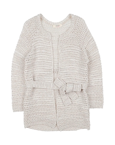 VICOLO Cardigan White 50% Cotton, 50% Acrylic