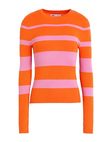 ONLY Jumper Orange 80% Viscose, 20% Nylon