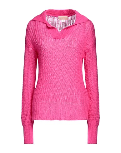 120% LINO Sweater Fuchsia 33% Cashmere, 28% Mohair wool, 22% Wool, 17% Polyamide
