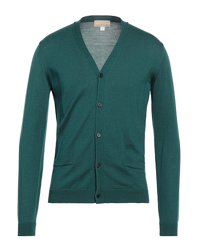 120% LINO Cardigan Green 100% Merino Wool