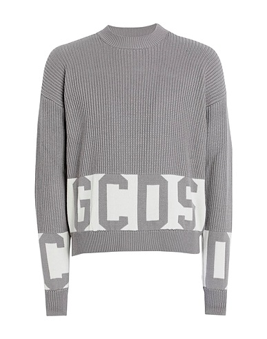 GCDS Pullover Grigio 50% Lana, 50% Acrilico