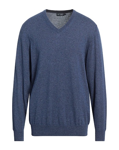 HACKETT Pullover Bleu 47% Laine mérinos, 30% Viscose, 15% Polyamide, 8% Cachemire