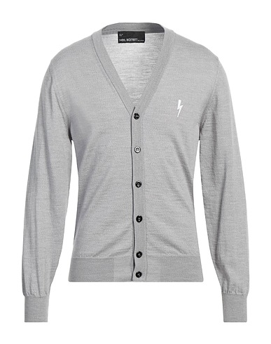 NEIL BARRETT Cardigan Grey 100% Wool