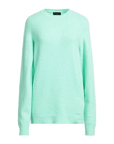 ROBERTO COLLINA Jumper Light green 80% Cotton, 16% Nylon, 4% Elastane