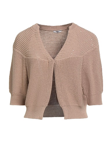 PESERICO Cardigan Sand 100% Cotton, Polyester