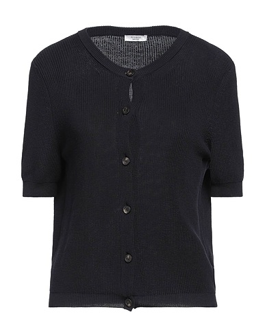 PESERICO Cardigan Midnight blue 100% Cotton