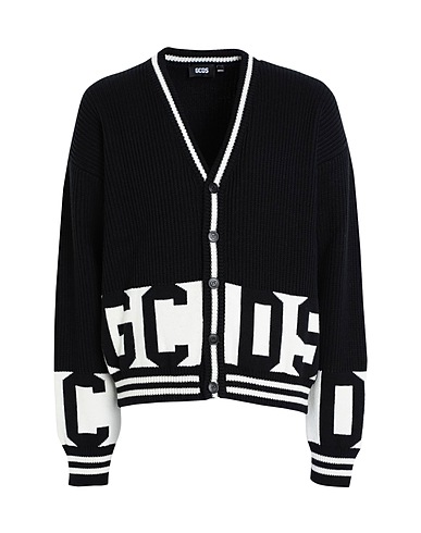 GCDS カーディガン ブラック ウール 50% / アクリル 50%
