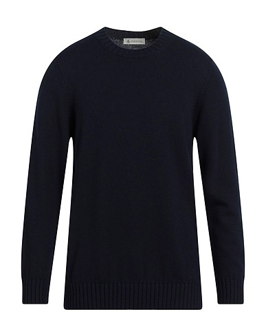 PIACENZA CASHMERE 1733 Pullover Blu notte 100% Lana Vergine