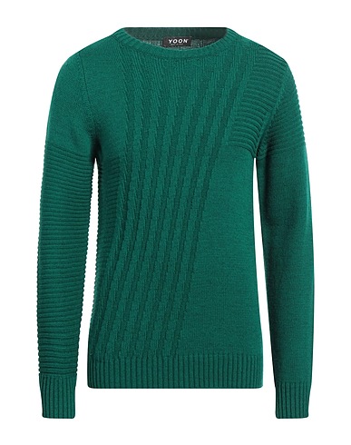 YOON Pullover Smaragdgrün 50% Acryl, 25% Schurwolle, 15% Alpakawolle, 10% Viskose