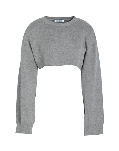 EDITED Pullover Amora Jumper (GRS)
 Grau 50% Recyceltes Polyester, 34% Organische Baumwolle, 9% Wolle, 7% Polyamid
