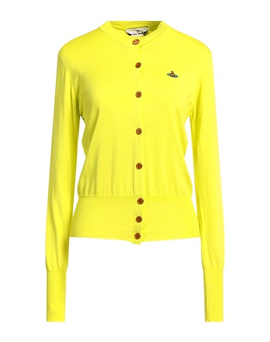 VIVIENNE WESTWOOD Cardigan Lime green 70% Wool, 30% Silk