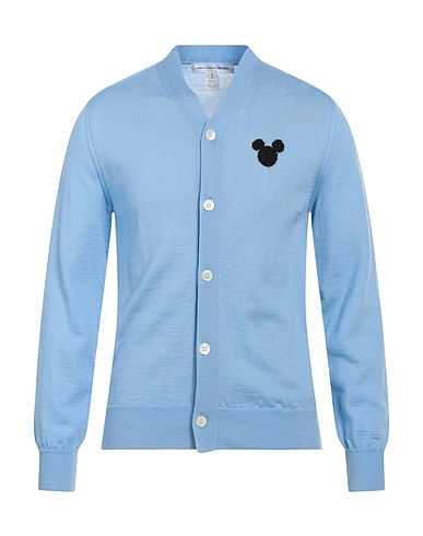 COMME des GARÇONS SHIRT Cardigan Sky blue 60% Acrylic, 40% Wool