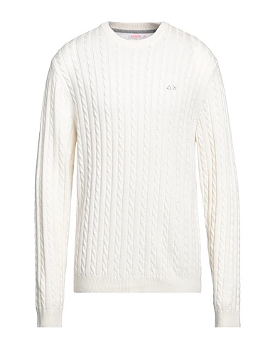 SUN 68 Sweater Ivory 47% Merino Wool, 38% Viscose, 10% Polyamide, 5% Cashmere