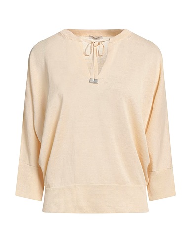PESERICO Pullover Blanc cassé 60% Lin, 40% Coton