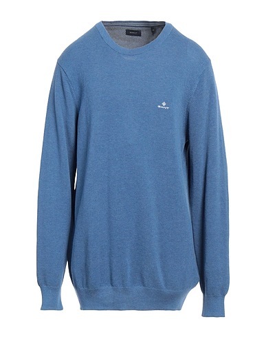 GANT Jumper Slate blue 100% Cotton