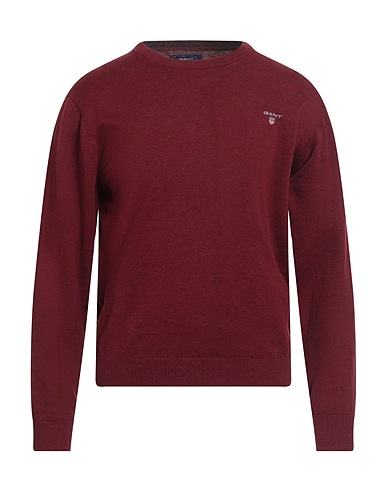 GANT Jumper Burgundy 100% Cotton