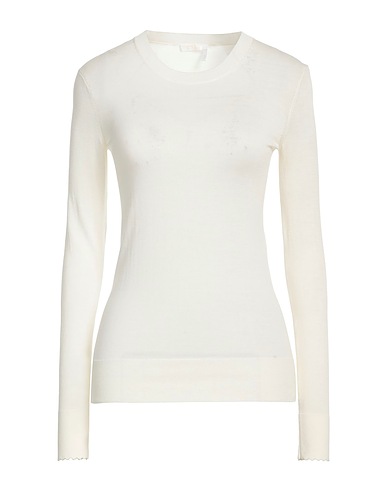 CHLOÉ Pullover Avorio 100% Lana, Poliammide, Elastan