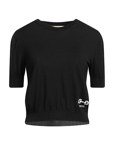 GUCCI Jumper NERO 100% Wool, Polyamide, Elastane, Polyester