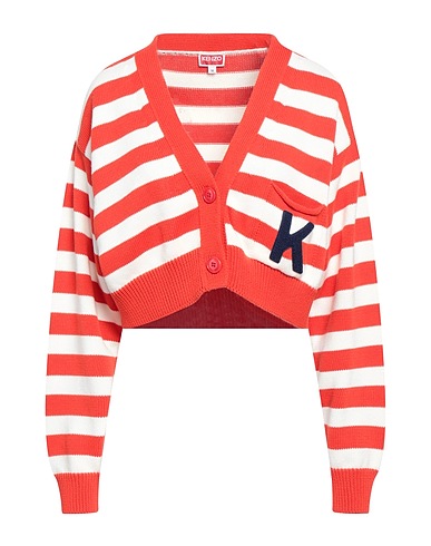KENZO Cardigan Orange 100% Cotton