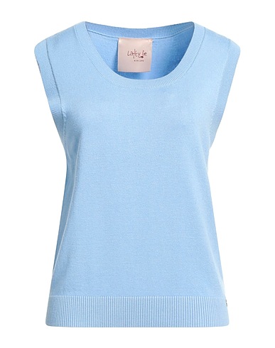 LAFTY LIE Maglia Gilet Celeste 80% Viscosa, 20% Poliammide