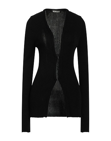MINUIT Cardigan Black 72% Viscose, 28% Polyester