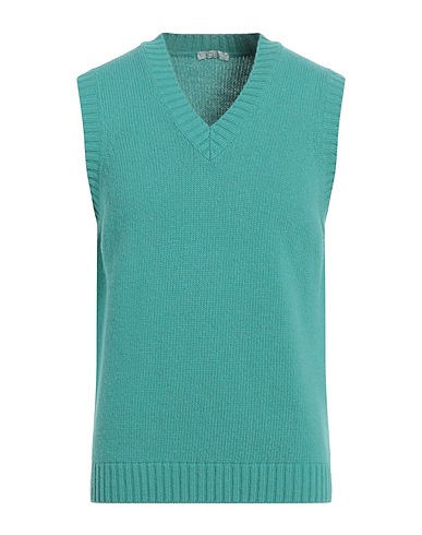 BLOCK23 Maglia Gilet Verde 80% Lana, 20% Poliammide