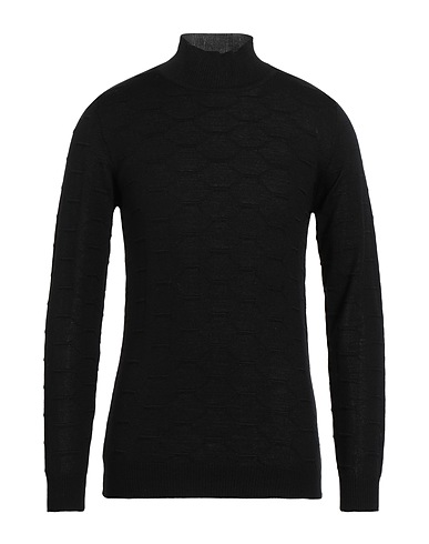 PRIMO EMPORIO Turtleneck Black 100% Merino Wool