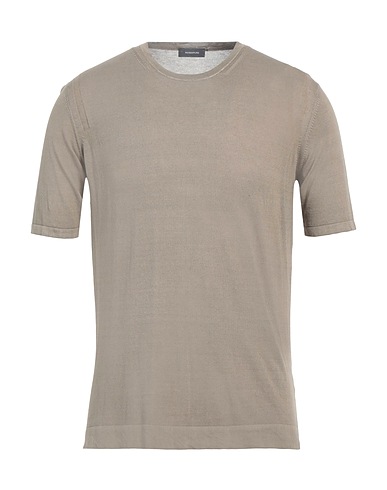 ROSSOPURO Pullover Verde militare 100% Cotone