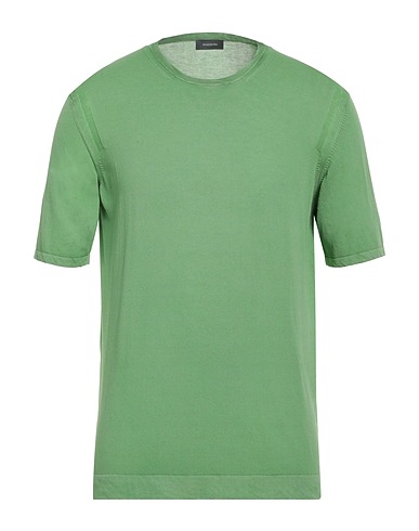 ROSSOPURO Pullover Verde chiaro 100% Cotone