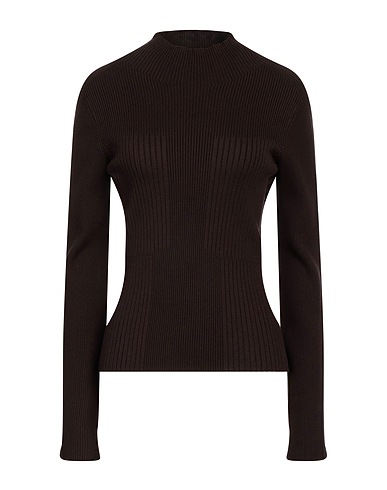 LIVIANA CONTI Sweater Dark brown 72% Viscose, 28% Polyester