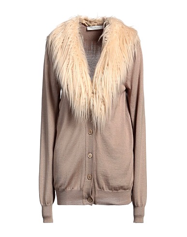 PHILOSOPHY di LORENZO SERAFINI Cardigan Beige 75% Lana Vergine, 25% Seta, Modacrilico, Acrilico, Poliestere