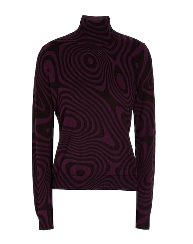 8 by YOOX Polo neck ORGANIC COTTON PRINTED MOCK NECK KNITTED SWEATER
95% Organic cotton, 5% Cashmere