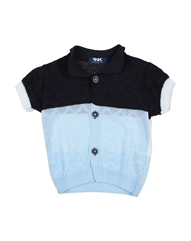 MANUELL & FRANK Cardigan Midnight blue 50% Cotton, 50% Acrylic