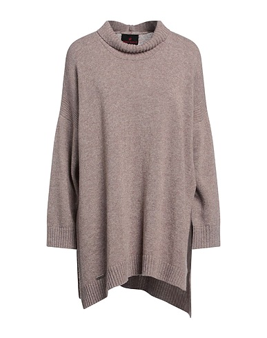BRUNO CARLO Rollkragenpullover Maulwurfsgrau 70% Merinowolle, 30% Kaschmir
