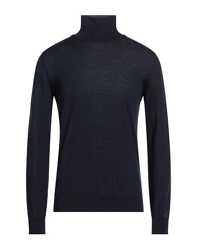 WOOLRICH Polo neck Midnight blue 100% Virgin Wool